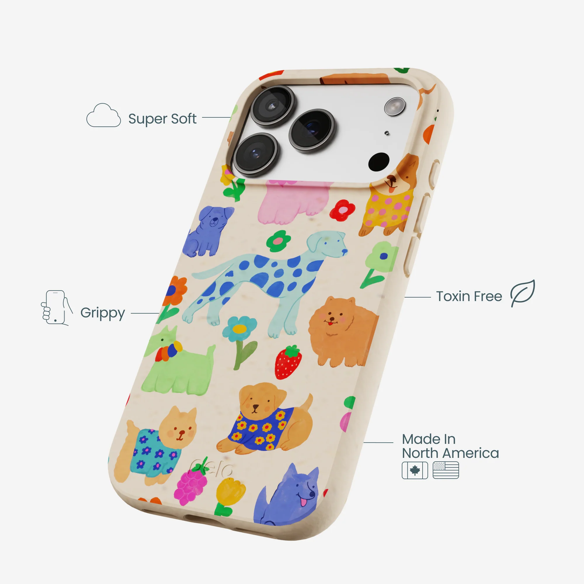 Seashell Pup Bloom iPhone 17 Pro Case - Image 4