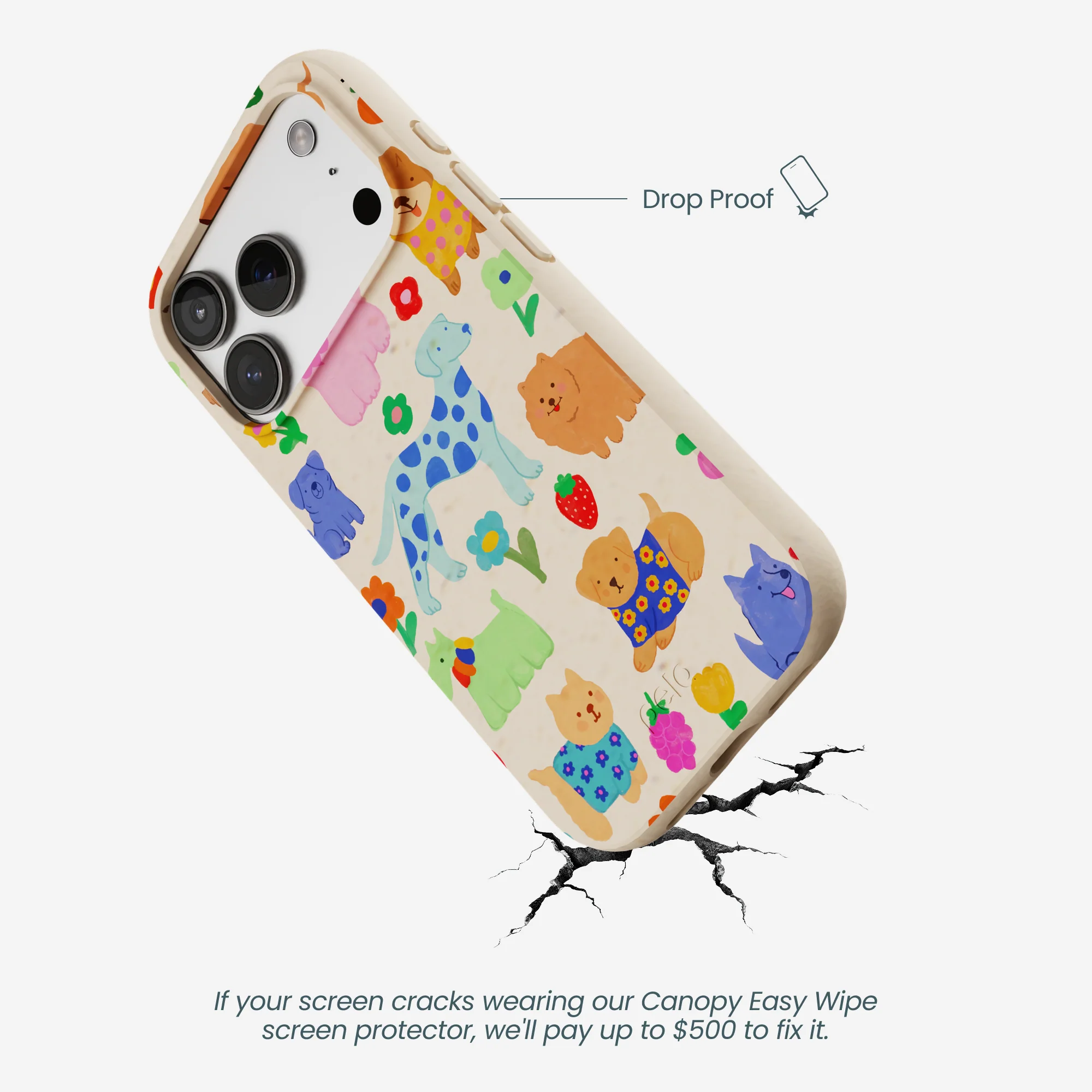 Seashell Pup Bloom iPhone 17 Pro Case - Image 5