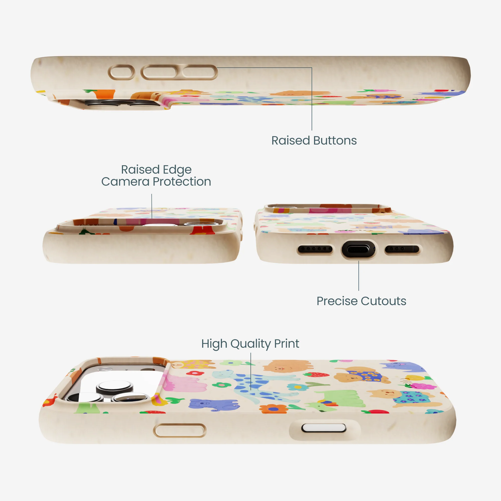 Seashell Pup Bloom iPhone 17 Pro Max Case - Image 3
