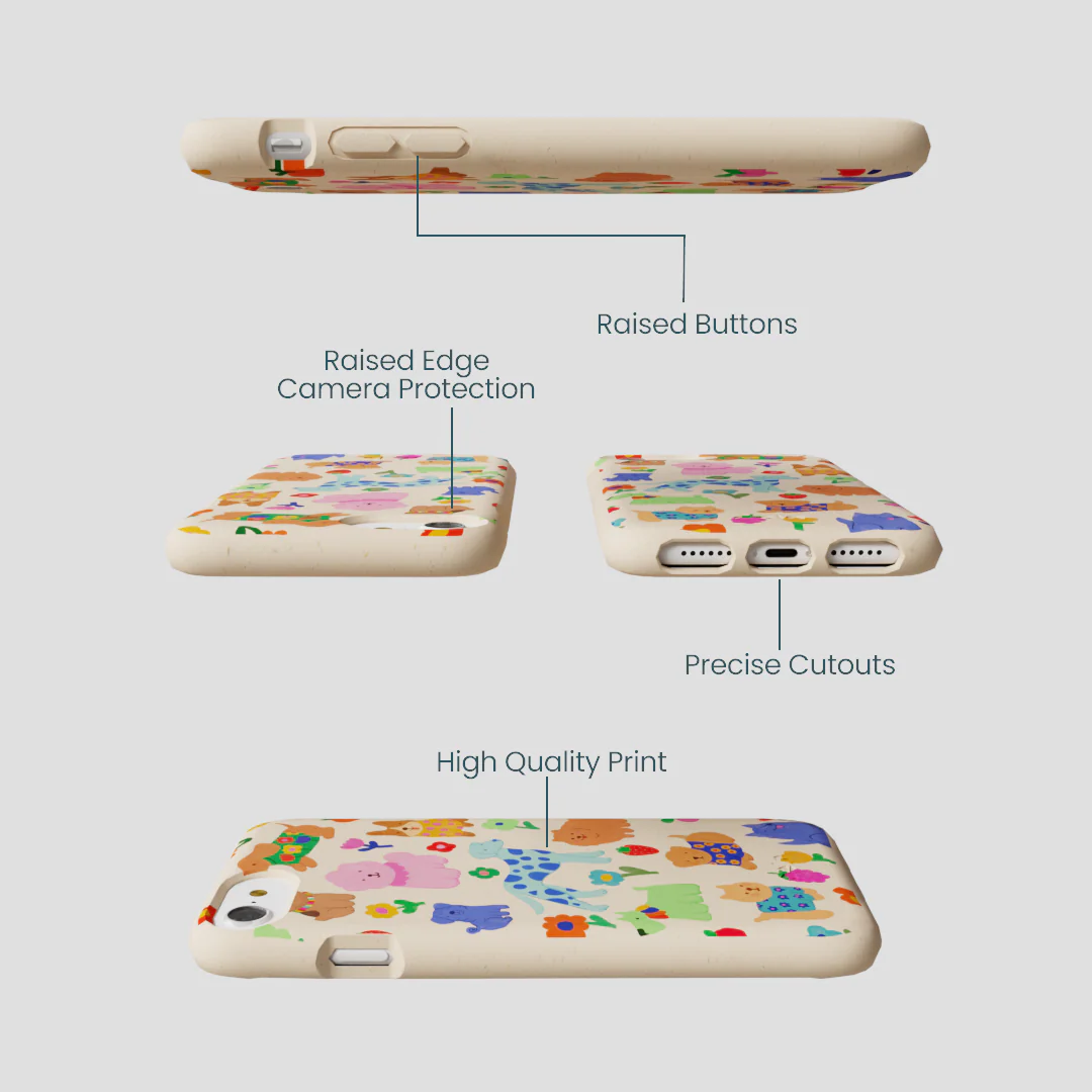 Seashell Pup Bloom iPhone 6/6s/7/8/SE Case - Image 3