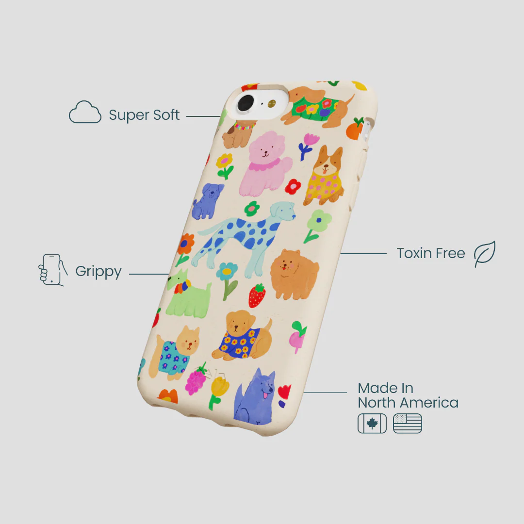 Seashell Pup Bloom iPhone 6/6s/7/8/SE Case - Image 4