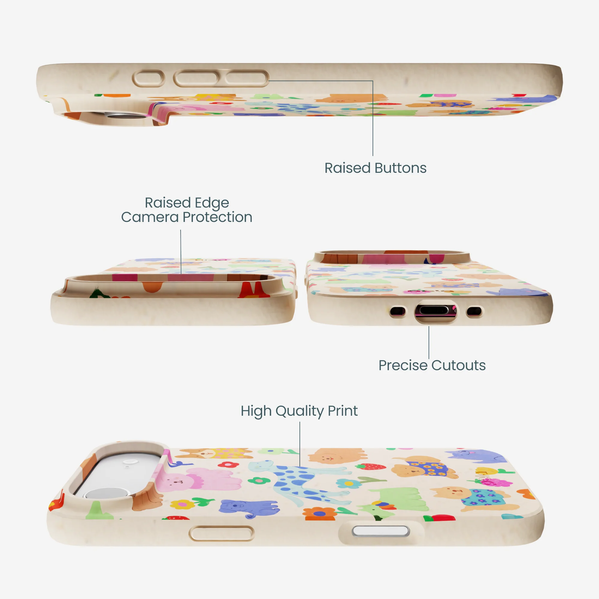 Seashell Pup Bloom iPhone Air Case - Image 3