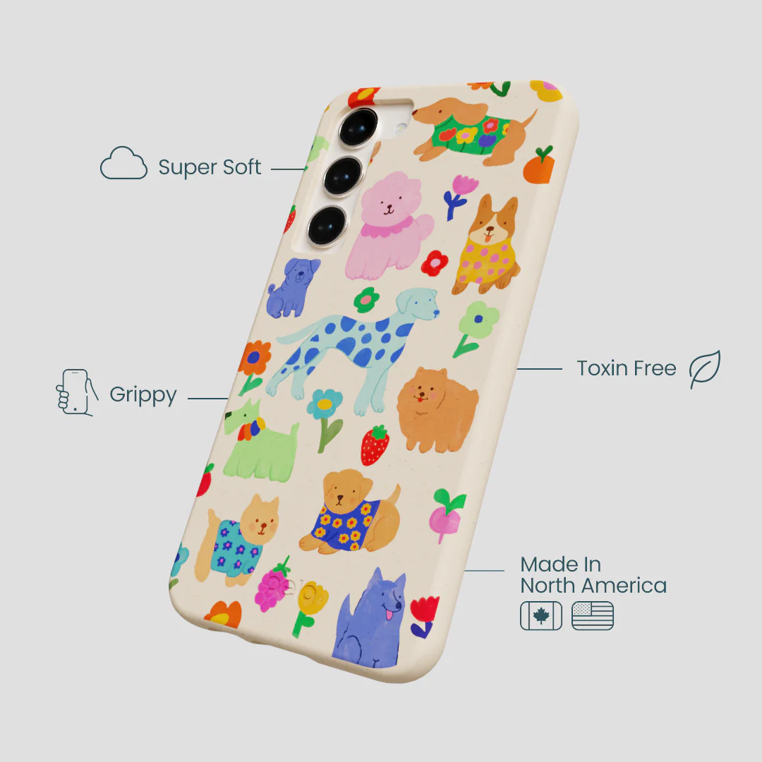 Seashell Pup Bloom Samsung Galaxy S23+(Plus) Case - Image 4