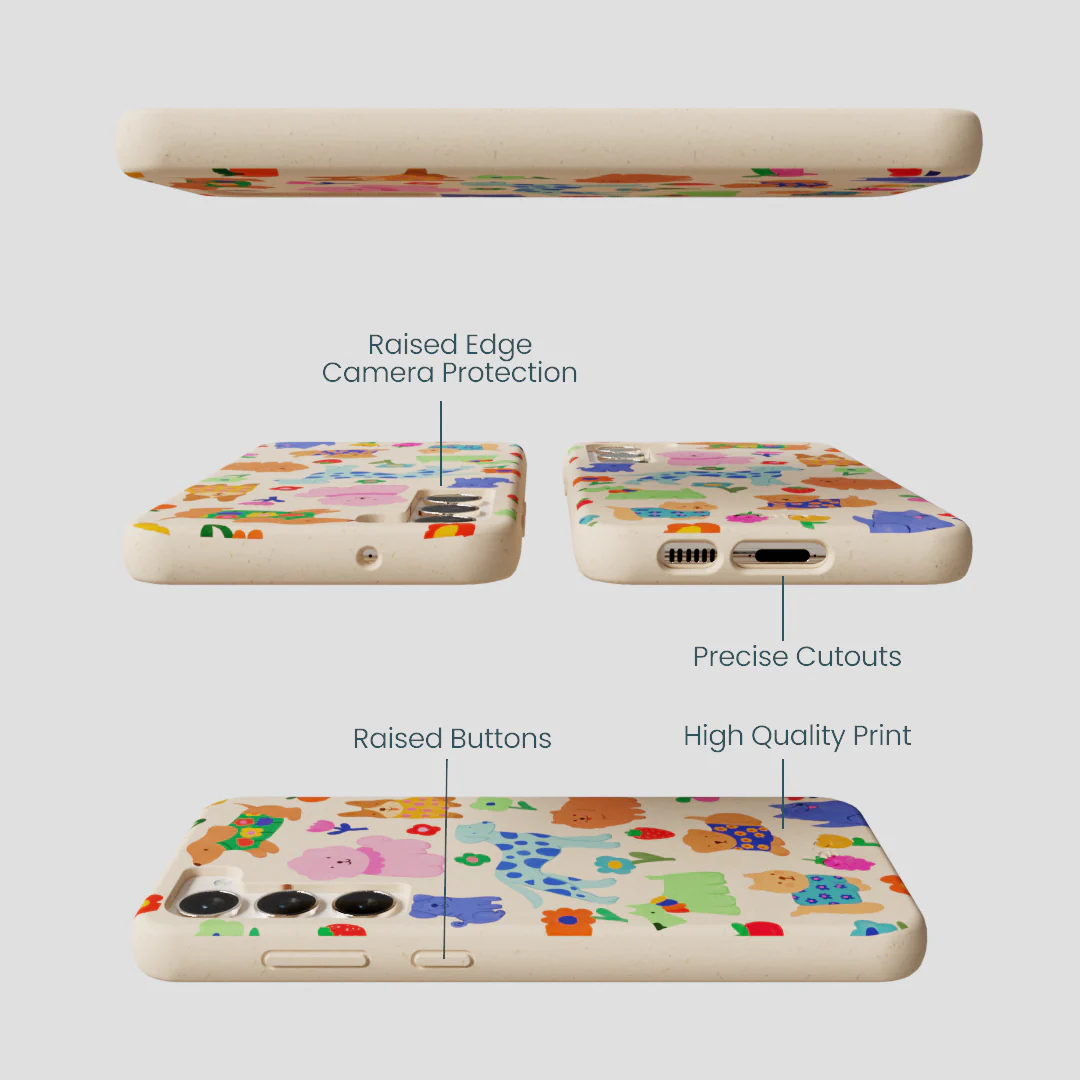 Seashell Pup Bloom Samsung Galaxy S24+(Plus) Case - Image 3