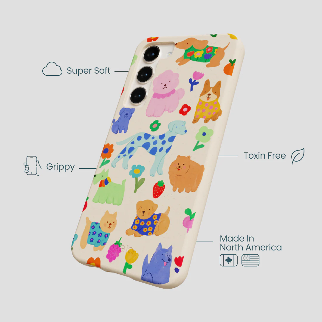 Seashell Pup Bloom Samsung Galaxy S24+(Plus) Case - Image 4