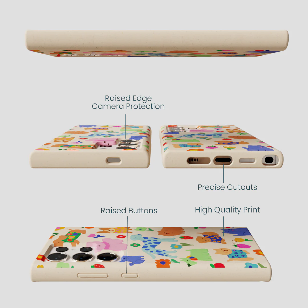 Seashell Pup Bloom Samsung Galaxy S24 Ultra Case - Image 3