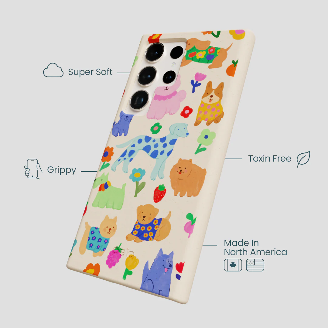 Seashell Pup Bloom Samsung Galaxy S24 Ultra Case - Image 4