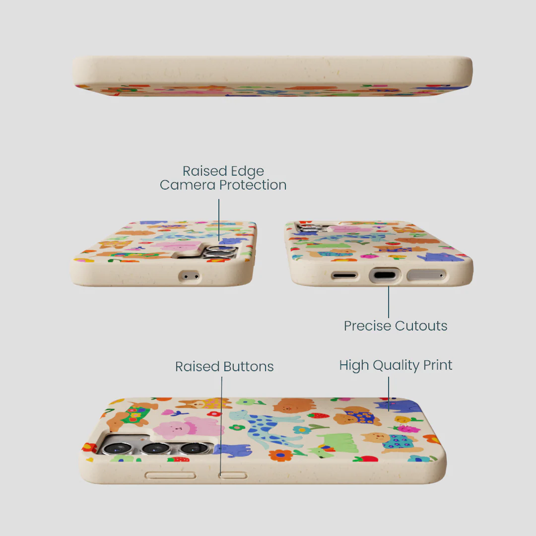 Seashell Pup Bloom Samsung Galaxy S25 Case - Image 3