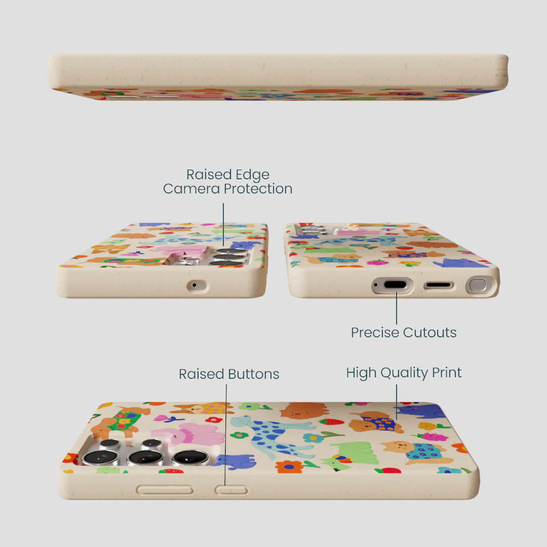 Seashell Pup Bloom Samsung Galaxy S25 Ultra Case - Image 3