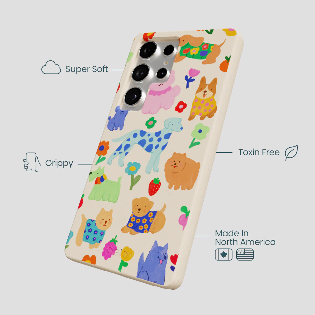 Seashell Pup Bloom Samsung Galaxy S25 Ultra Case - Image 4