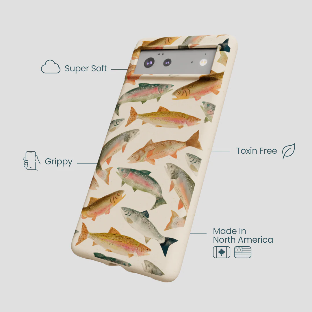 Seashell Rainbow Trout Google Pixel 6 Case - Image 4
