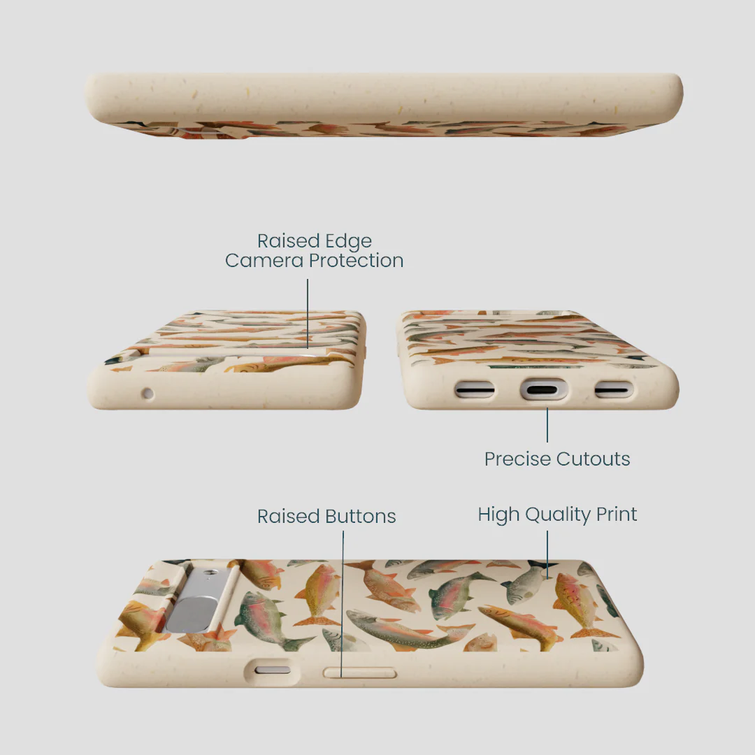 Seashell Rainbow Trout Google Pixel 7 Case - Image 3