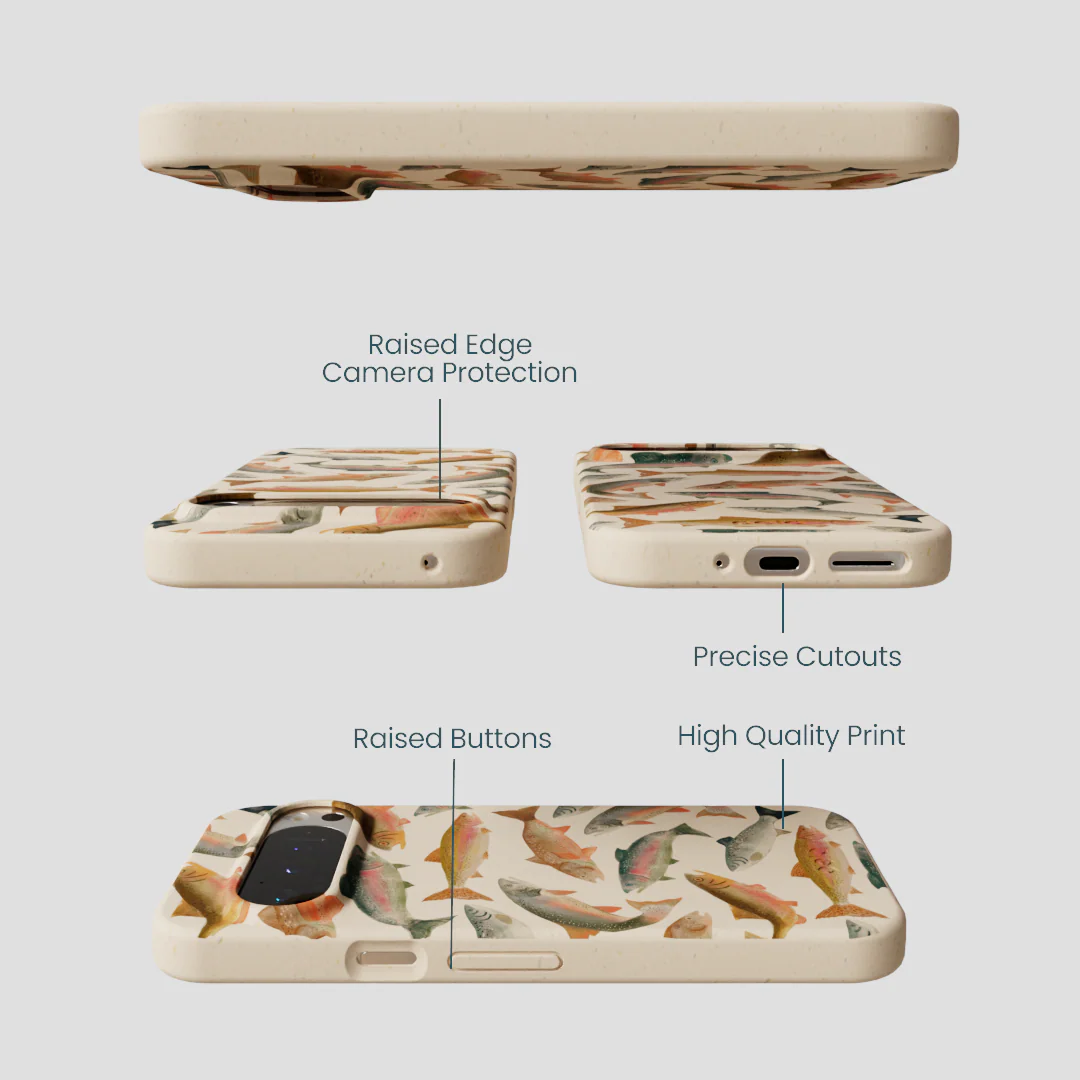 Seashell Rainbow Trout Google Pixel 9/9 Pro Case - Image 3
