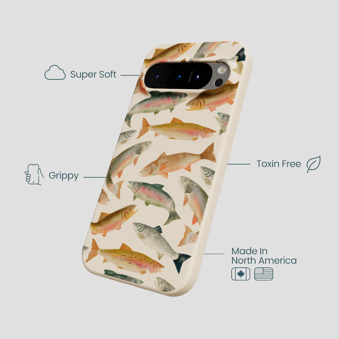 Seashell Rainbow Trout Google Pixel 9/9 Pro Case - Image 4