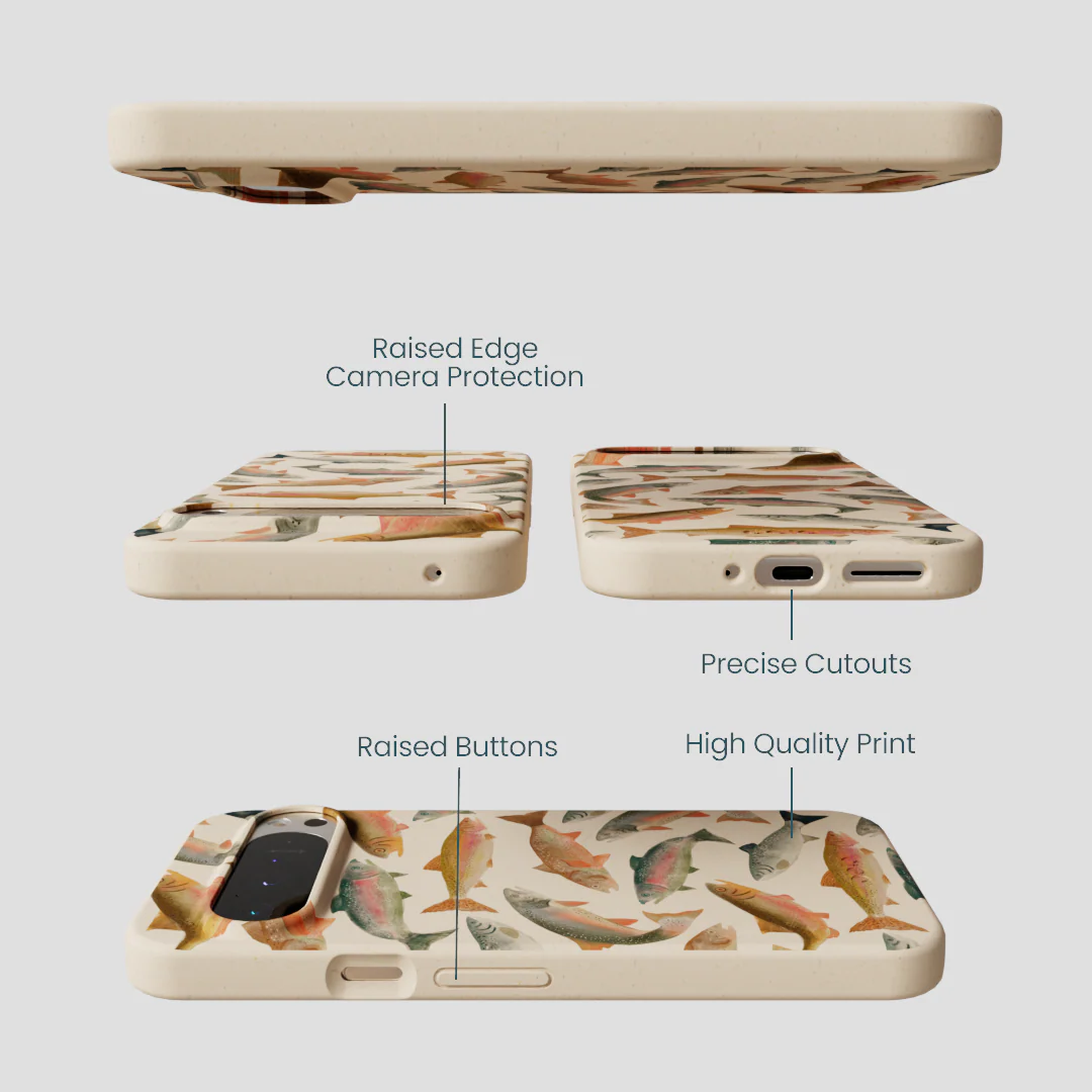 Seashell Rainbow Trout Google Pixel 9 Pro XL Case - Image 3