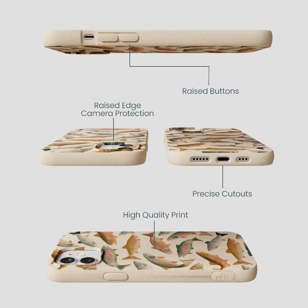 Seashell Rainbow Trout iPhone 12/ iPhone 12 Pro Case - Image 3