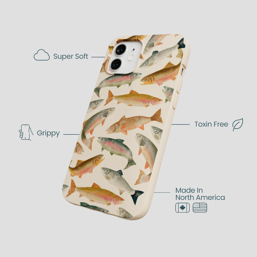 Seashell Rainbow Trout iPhone 12/ iPhone 12 Pro Case - Image 4