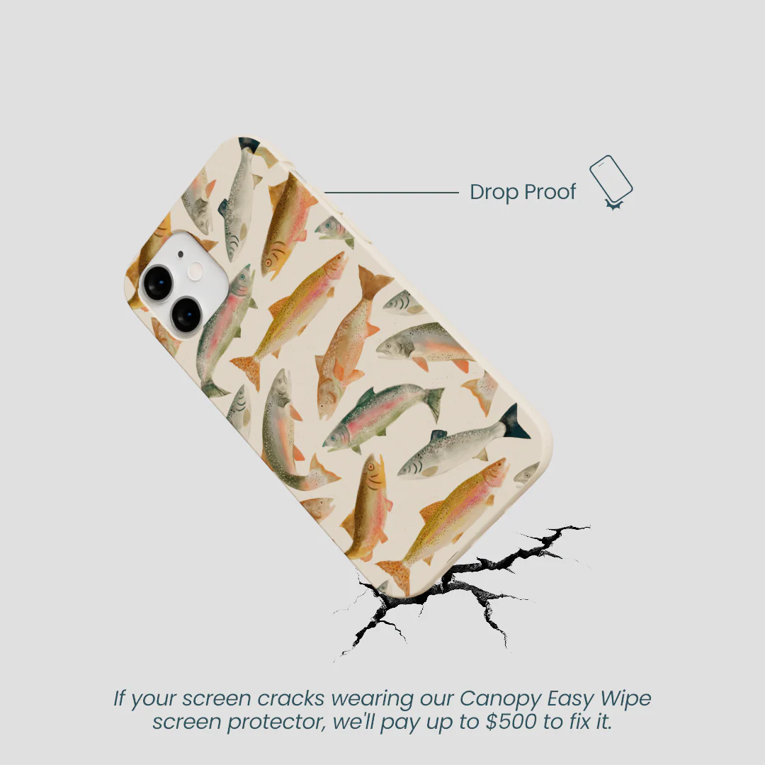 Seashell Rainbow Trout iPhone 12 Mini Case - Image 5
