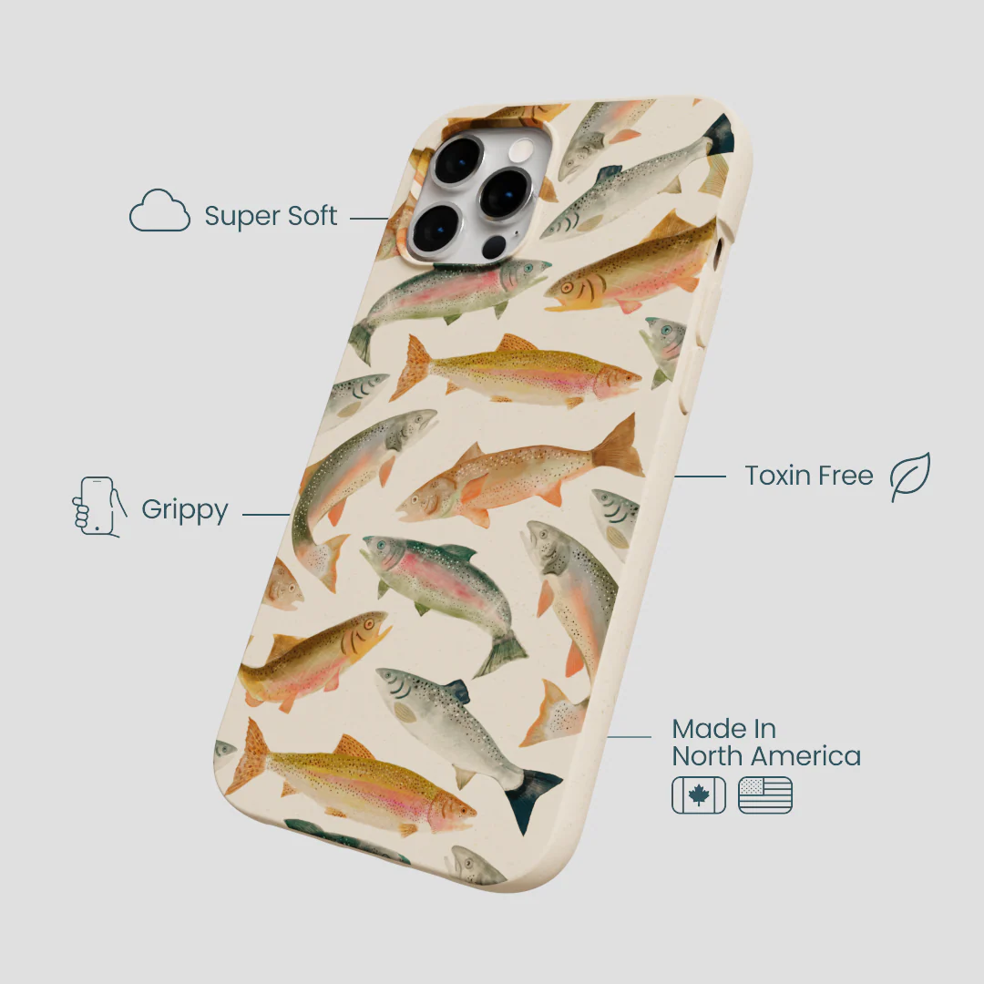 Seashell Rainbow Trout iPhone 12 Pro Max Case - Image 4