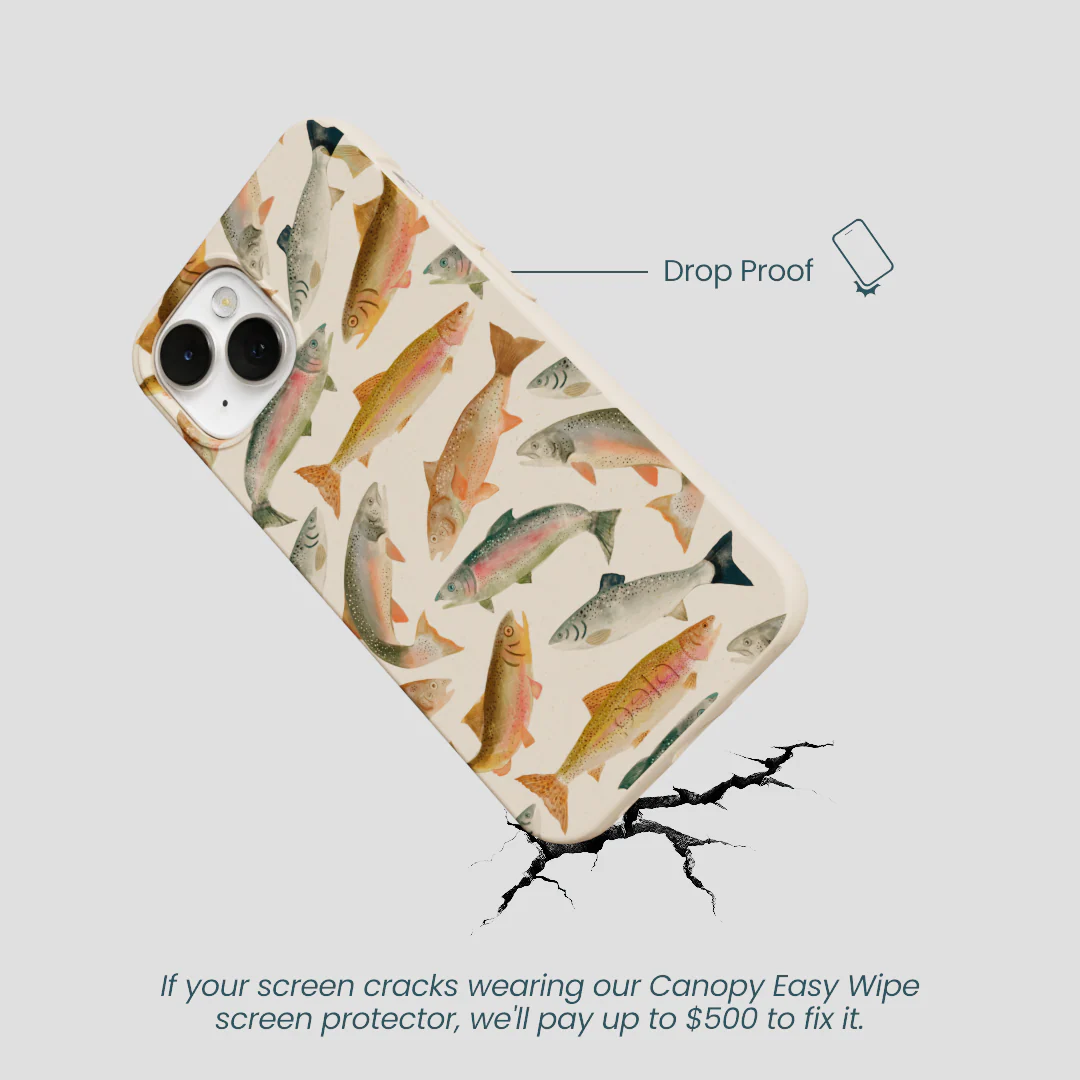 Seashell Rainbow Trout iPhone 13 Case - Image 5