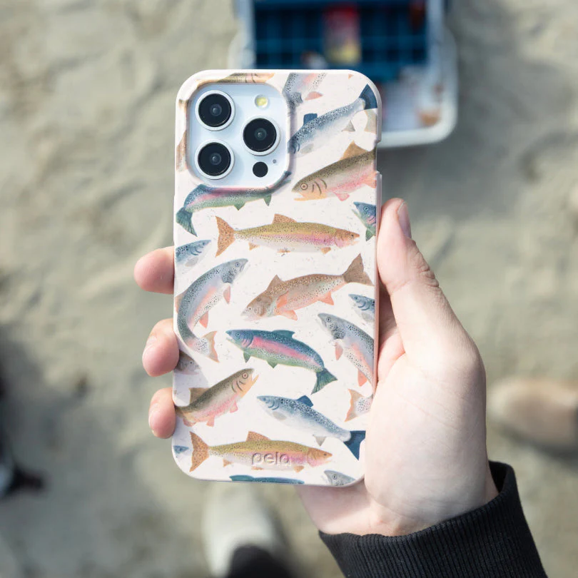 Seashell Rainbow Trout iPhone 13 Mini Case - Image 2