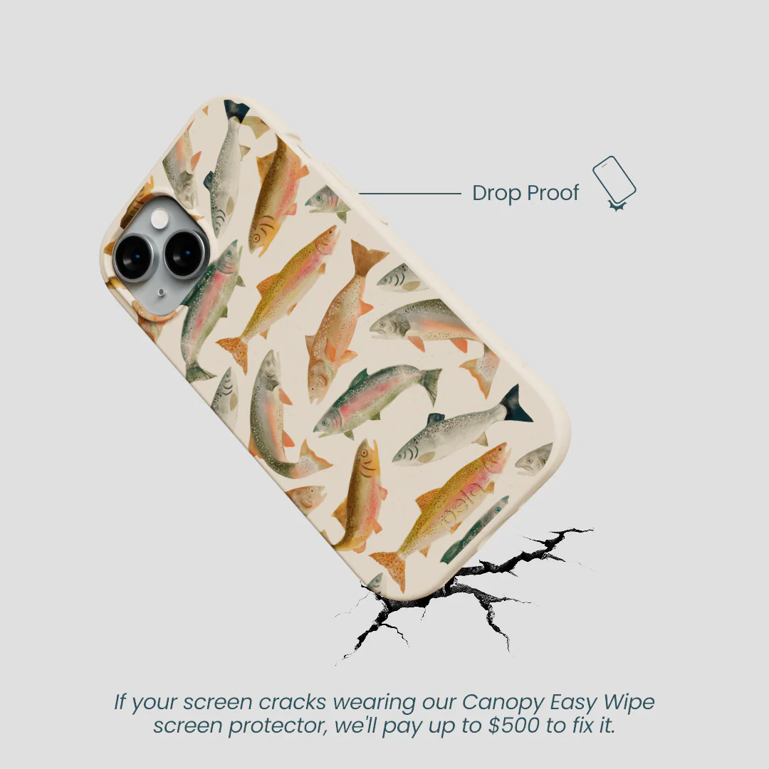 Seashell Rainbow Trout iPhone 15 Case - Image 5