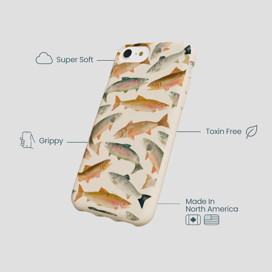 Seashell Rainbow Trout iPhone 6/6s/7/8/SE Case - Image 4