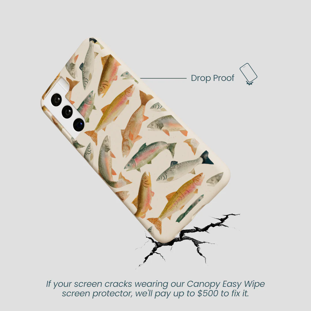 Seashell Rainbow Trout Samsung Galaxy S22 Case - Image 5