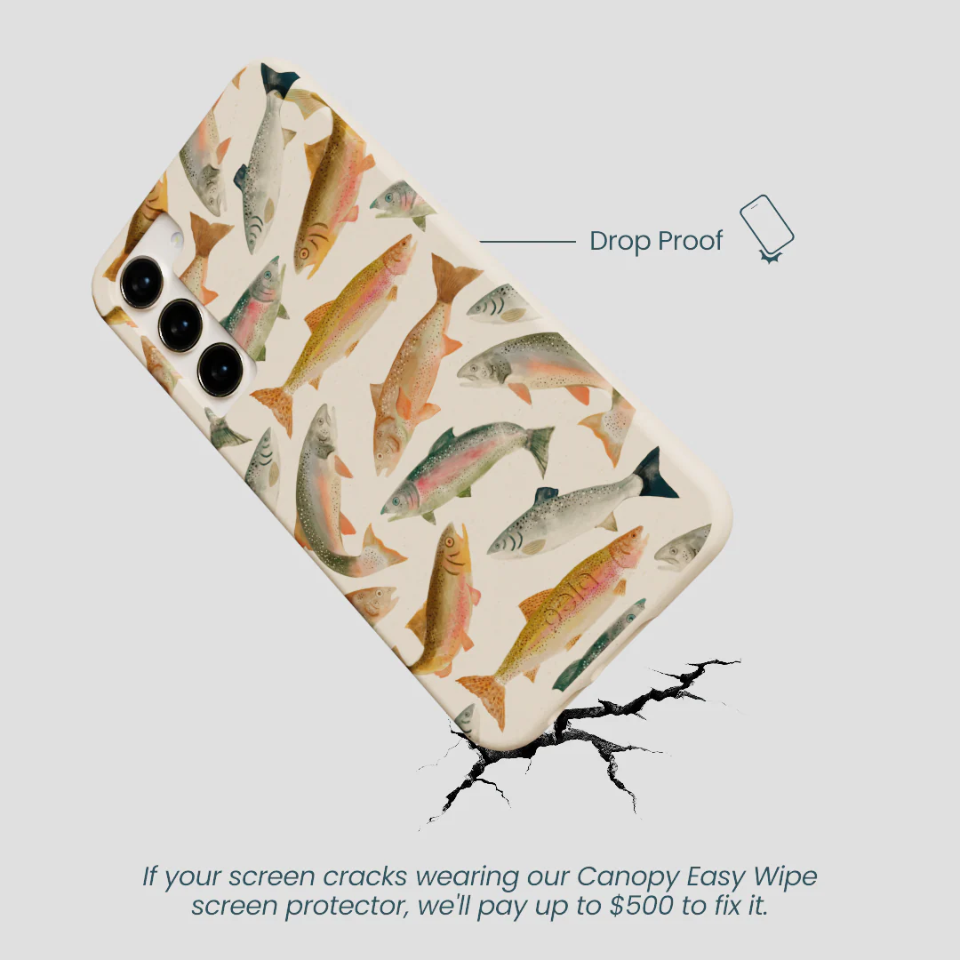 Seashell Rainbow Trout Samsung Galaxy S23+(Plus) Case - Image 5