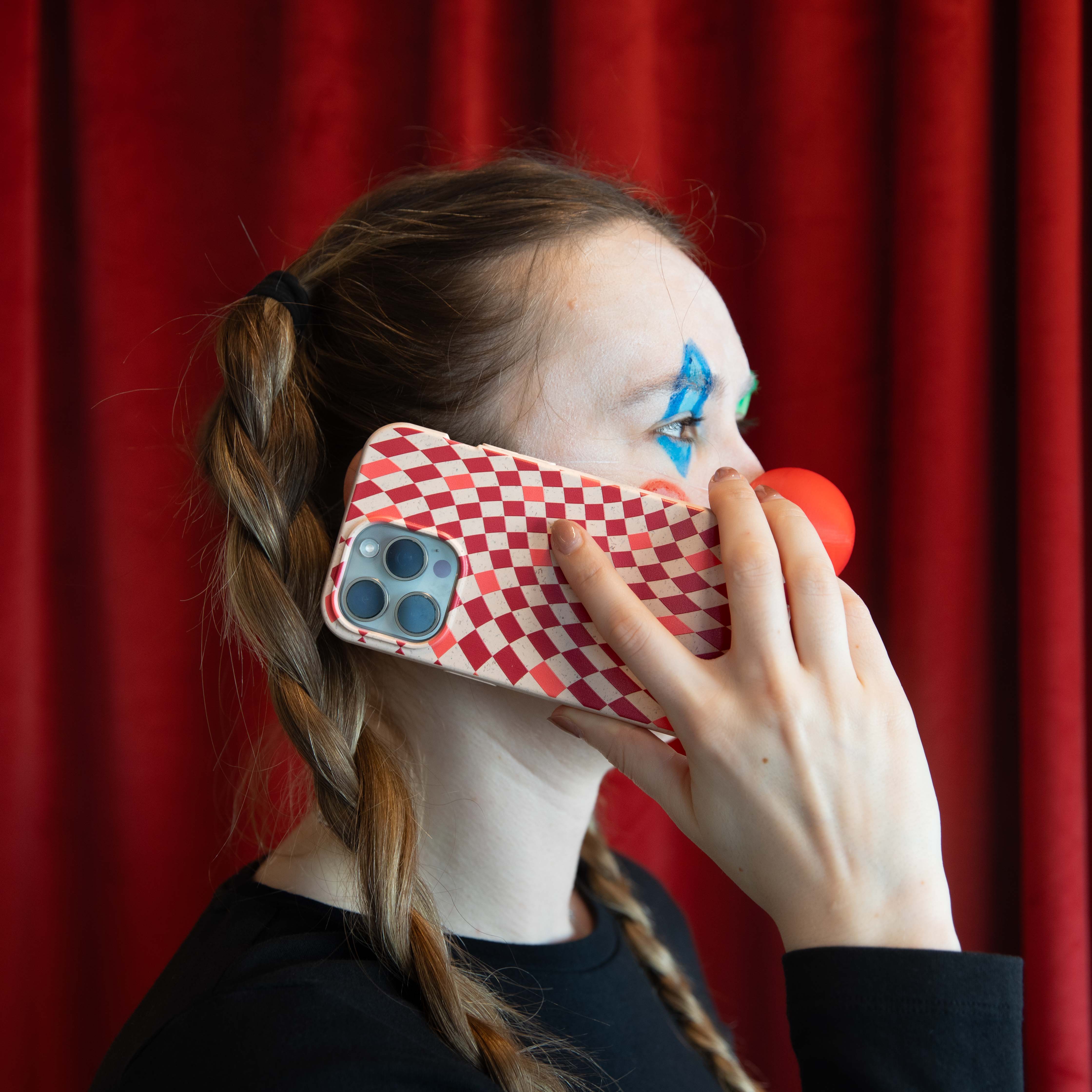 Seashell Red Checks iPhone 16e/17e Case - Image 2