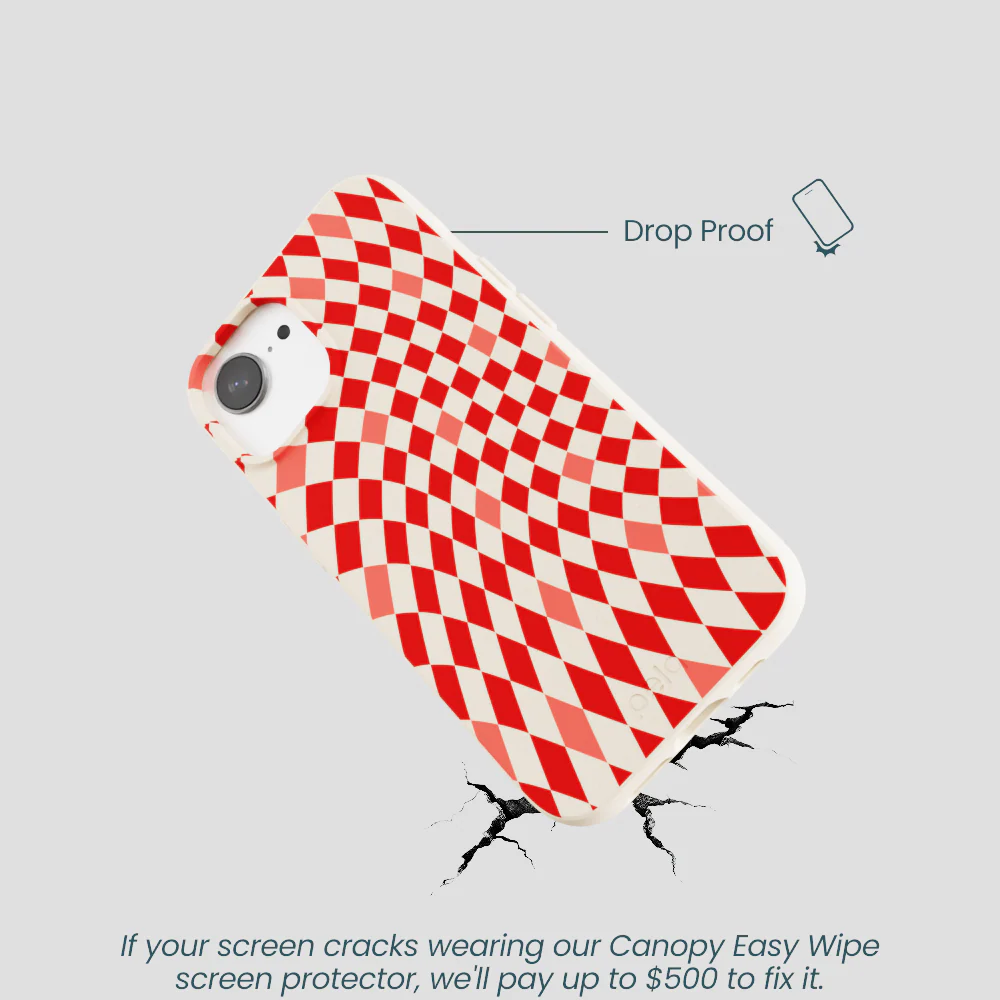 Seashell Red Checks iPhone 16e/17e Case - Image 5