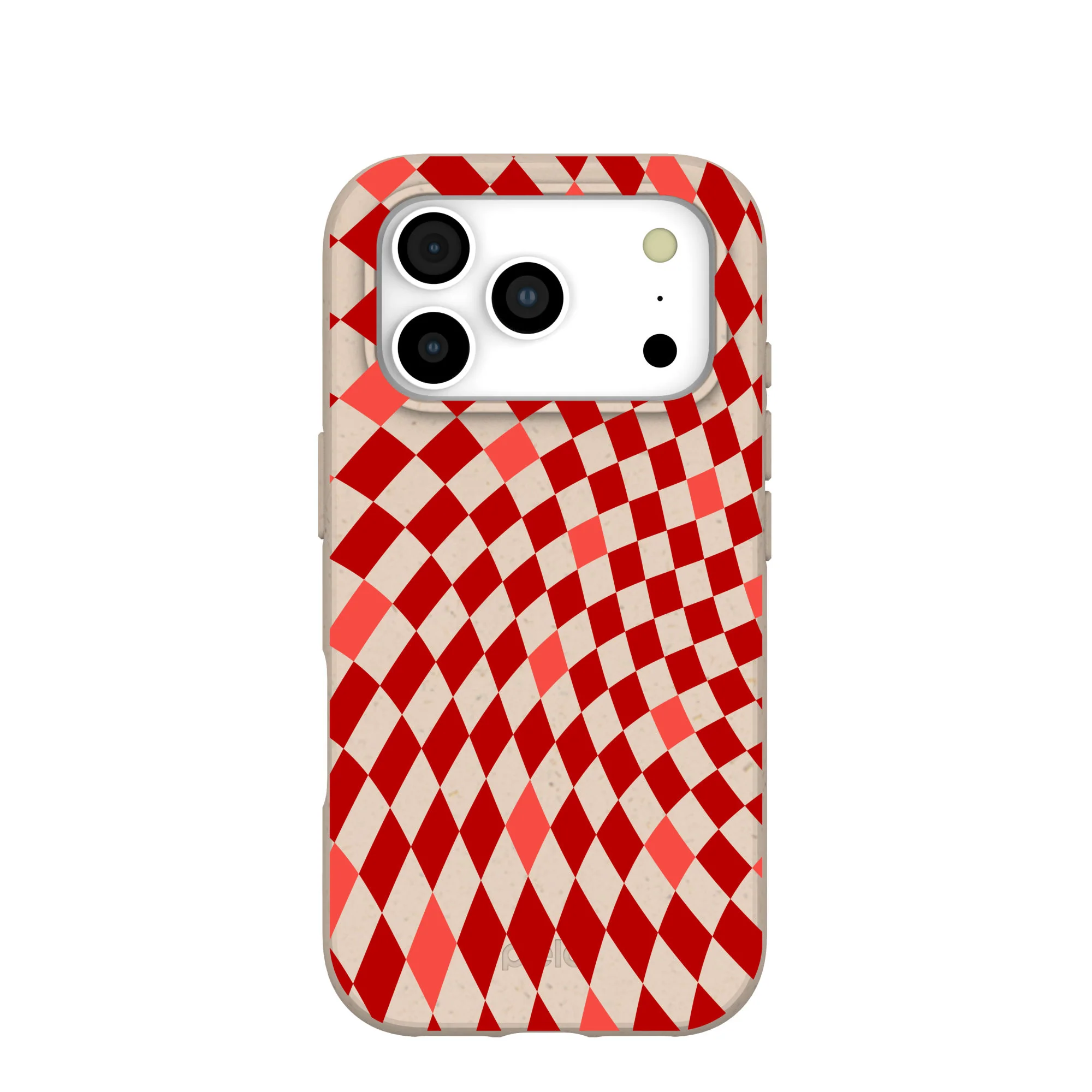 Seashell Red Checks iPhone 17 Pro Case