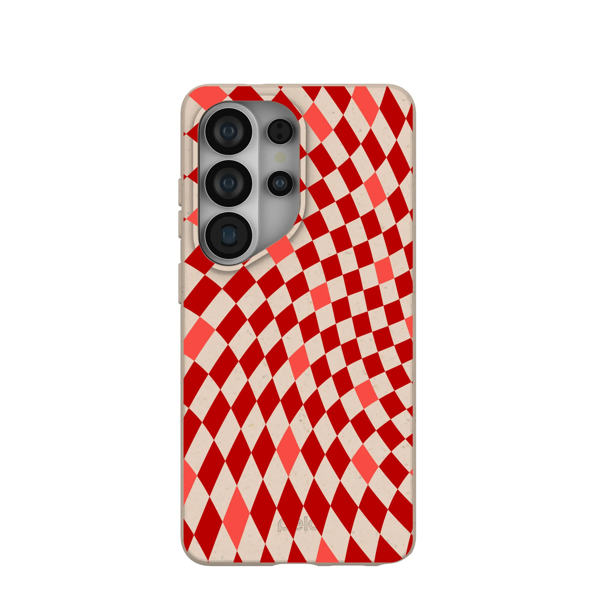 Seashell Red Checks Samsung Galaxy S26 Ultra Case