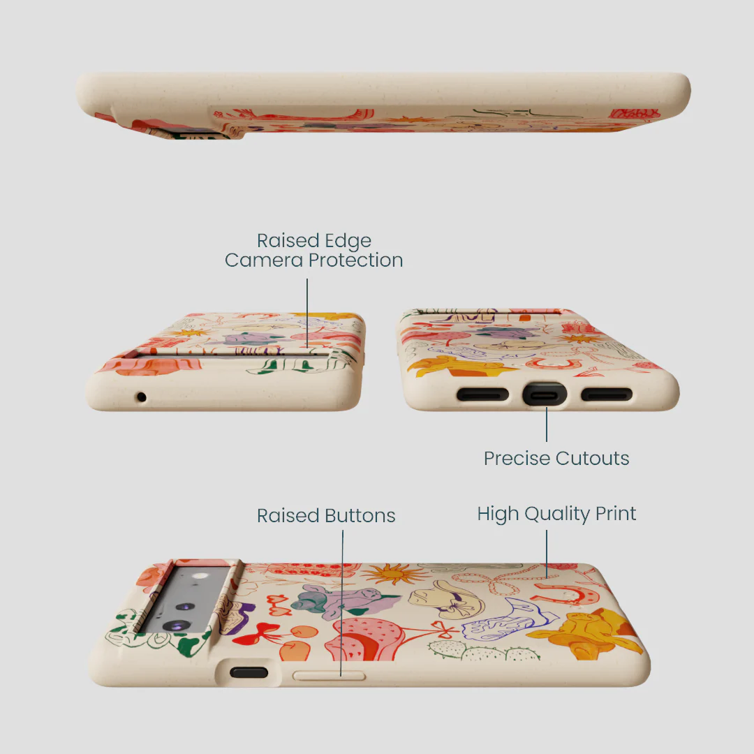 Seashell Retro Rodeo Google Pixel 6a Case - Image 3