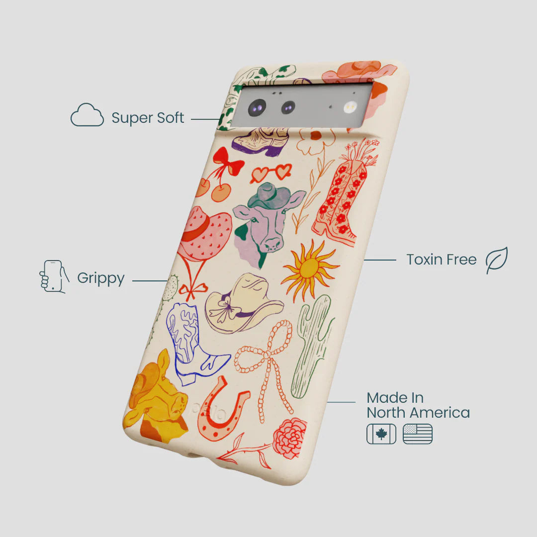 Seashell Retro Rodeo Google Pixel 6a Case - Image 4