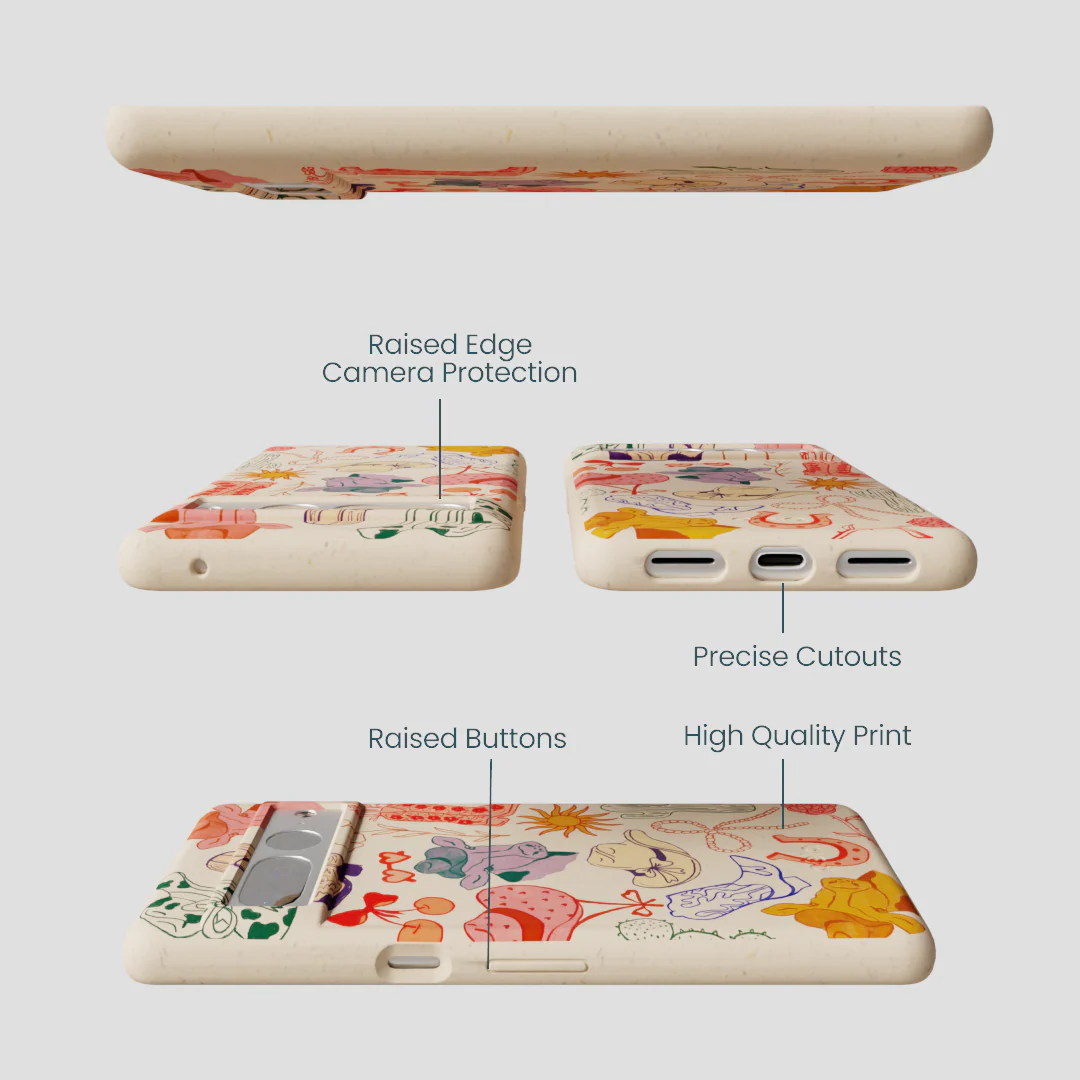 Seashell Retro Rodeo Google Pixel 7 Pro Case - Image 3