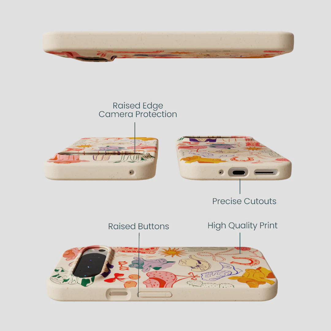Seashell Retro Rodeo Google Pixel 9/9 Pro Case - Image 3