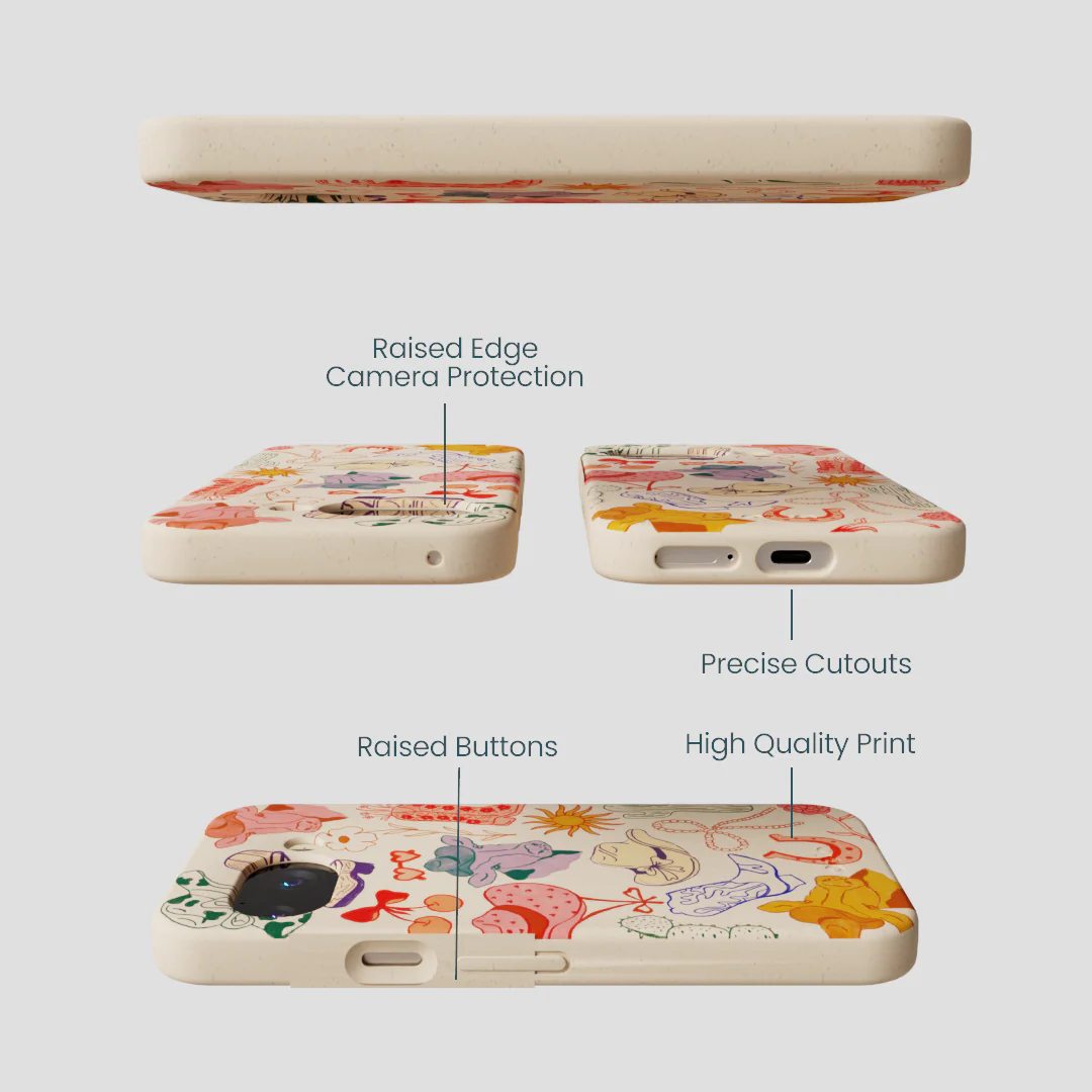 Seashell Retro Rodeo Google Pixel 9a Case - Image 3