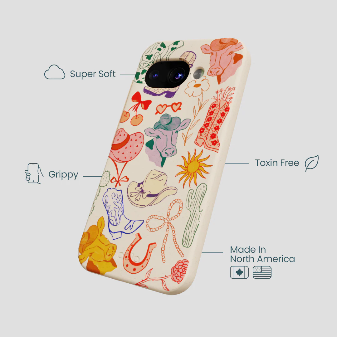 Seashell Retro Rodeo Google Pixel 9a Case - Image 4