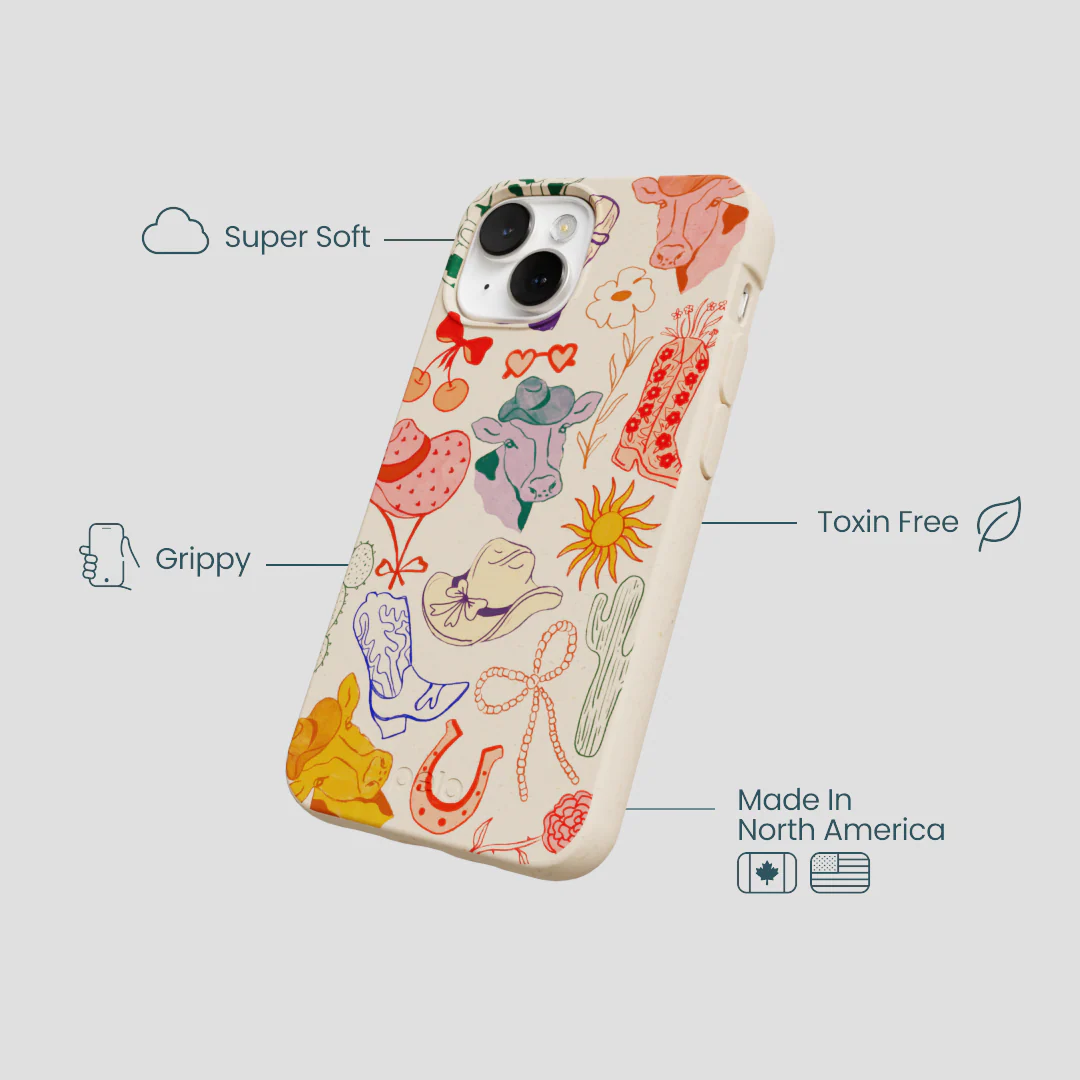 Seashell Retro Rodeo iPhone 13 Mini Case - Image 4