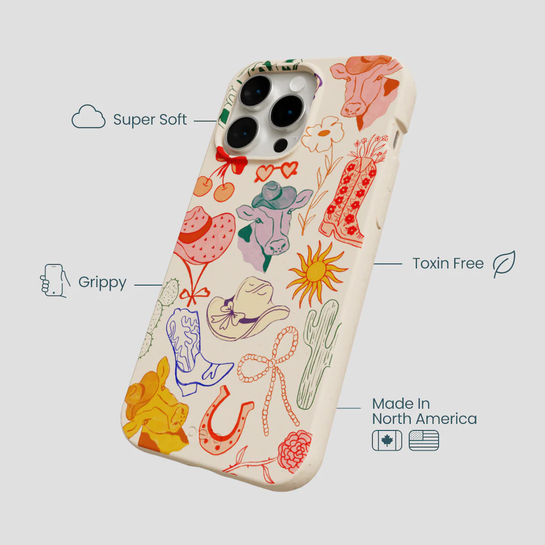 Seashell Retro Rodeo iPhone 14 Pro Max Case - Image 4