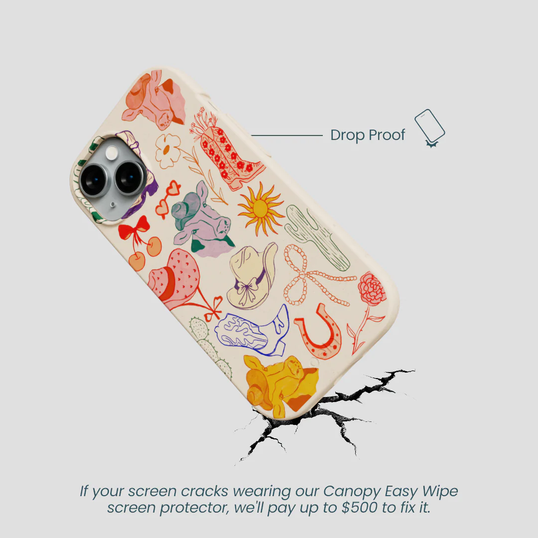 Seashell Retro Rodeo iPhone 15 Case - Image 5