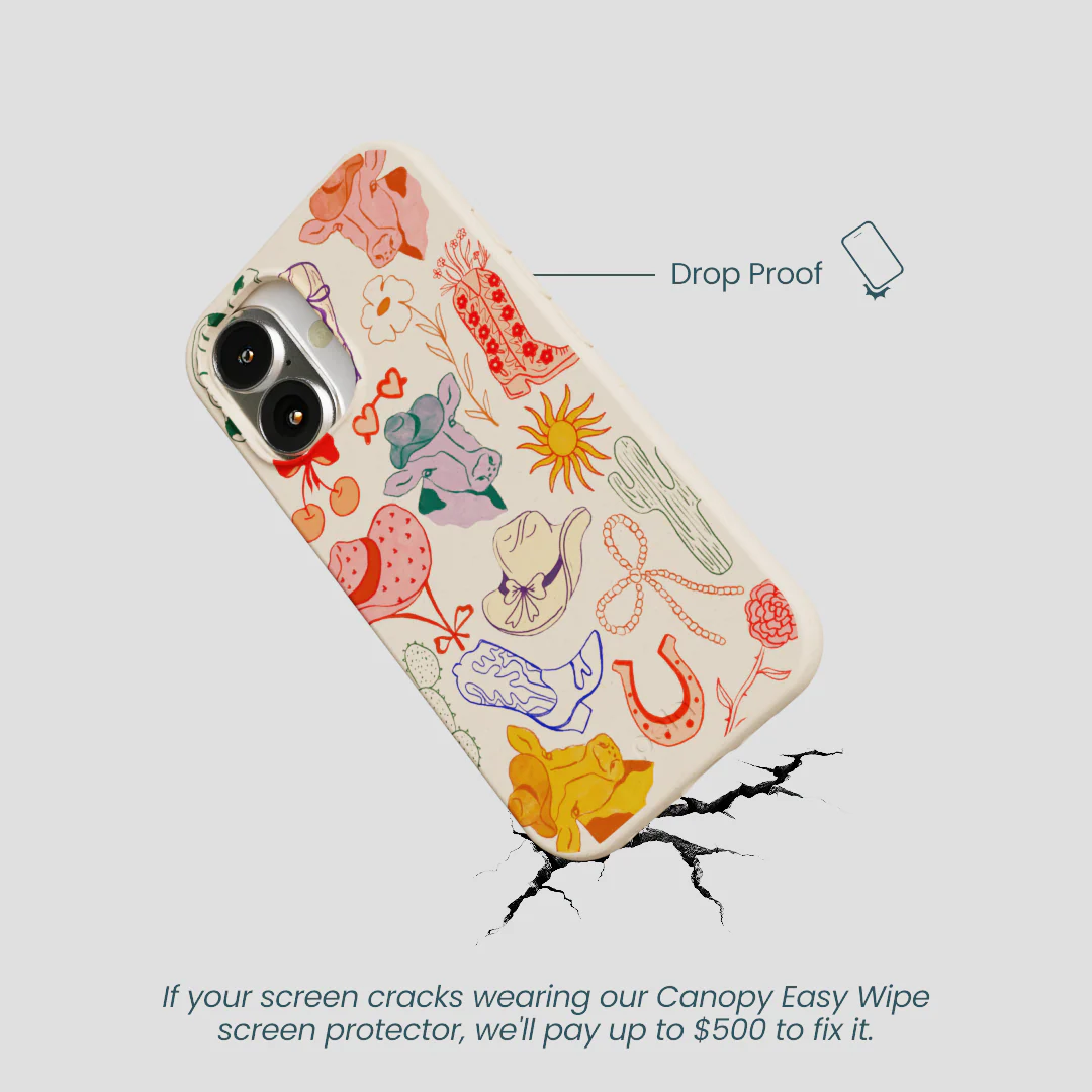 Seashell Retro Rodeo iPhone 16 Case - Image 5