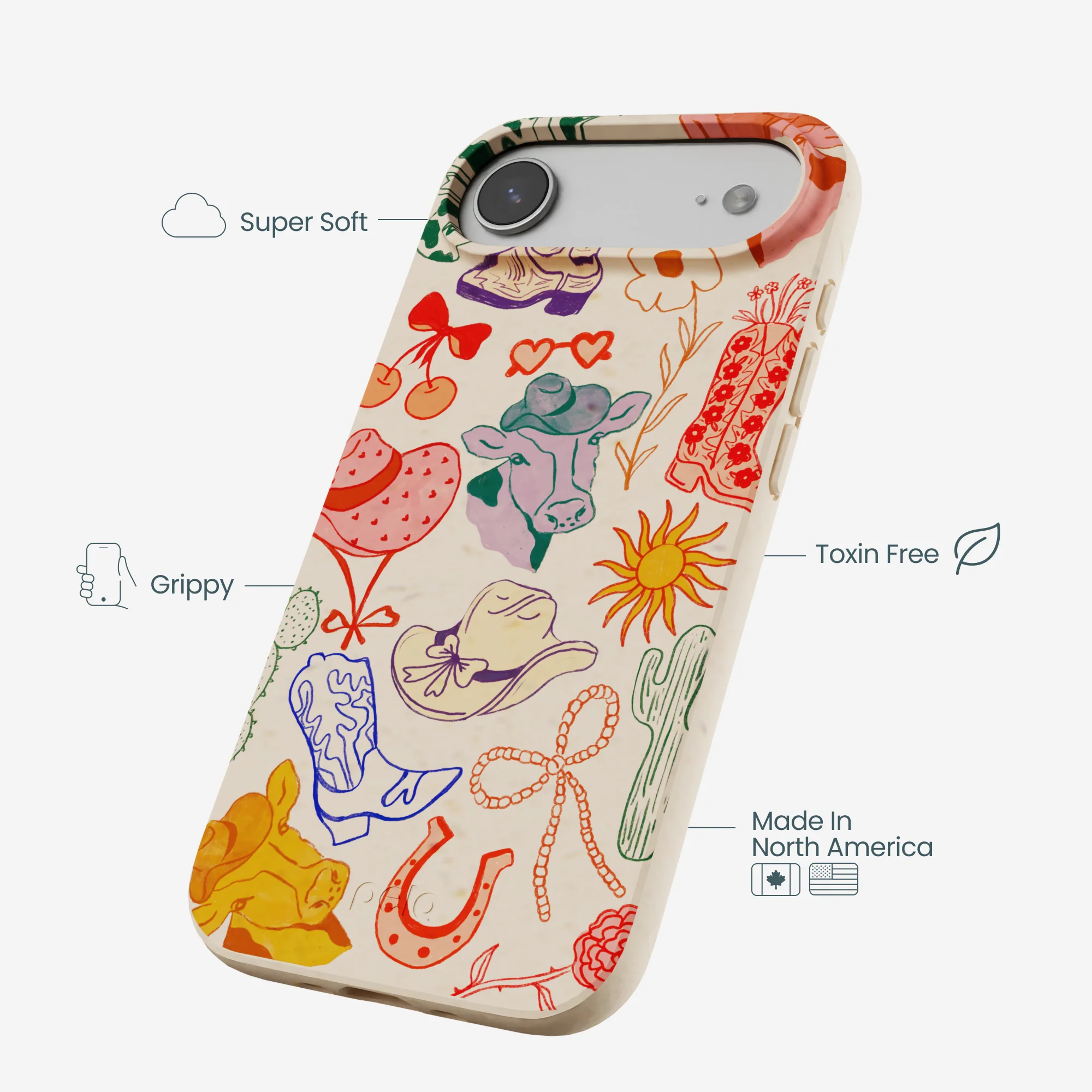 Seashell Retro Rodeo iPhone Air Case - Image 4