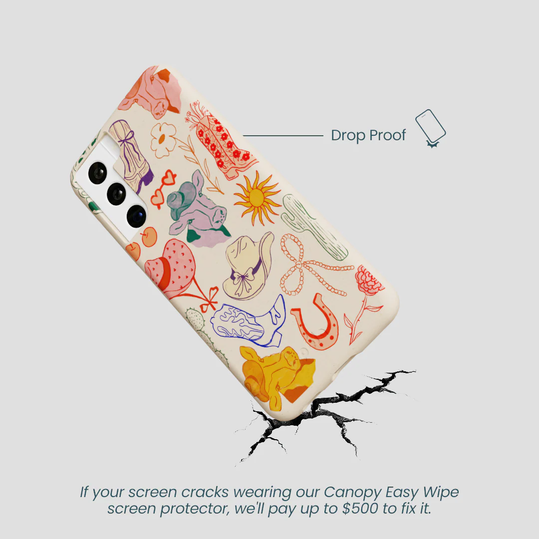 Seashell Retro Rodeo Samsung Galaxy S22 Case - Image 5