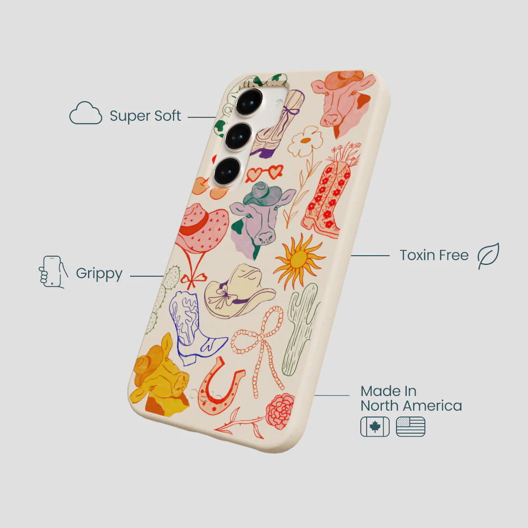Seashell Retro Rodeo Samsung Galaxy S23 Case - Image 4