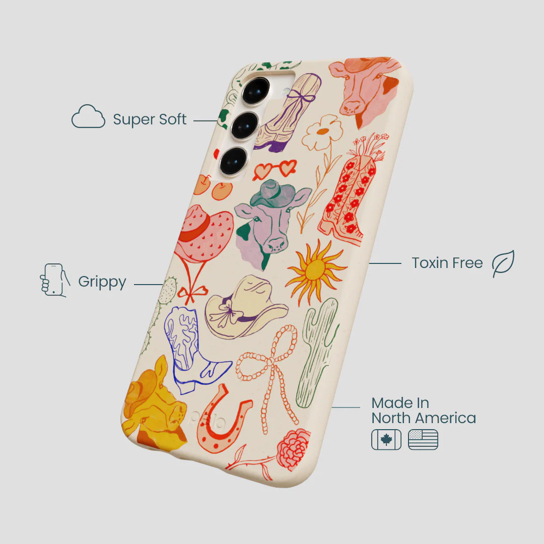 Seashell Retro Rodeo Samsung Galaxy S24+(Plus) Case - Image 4