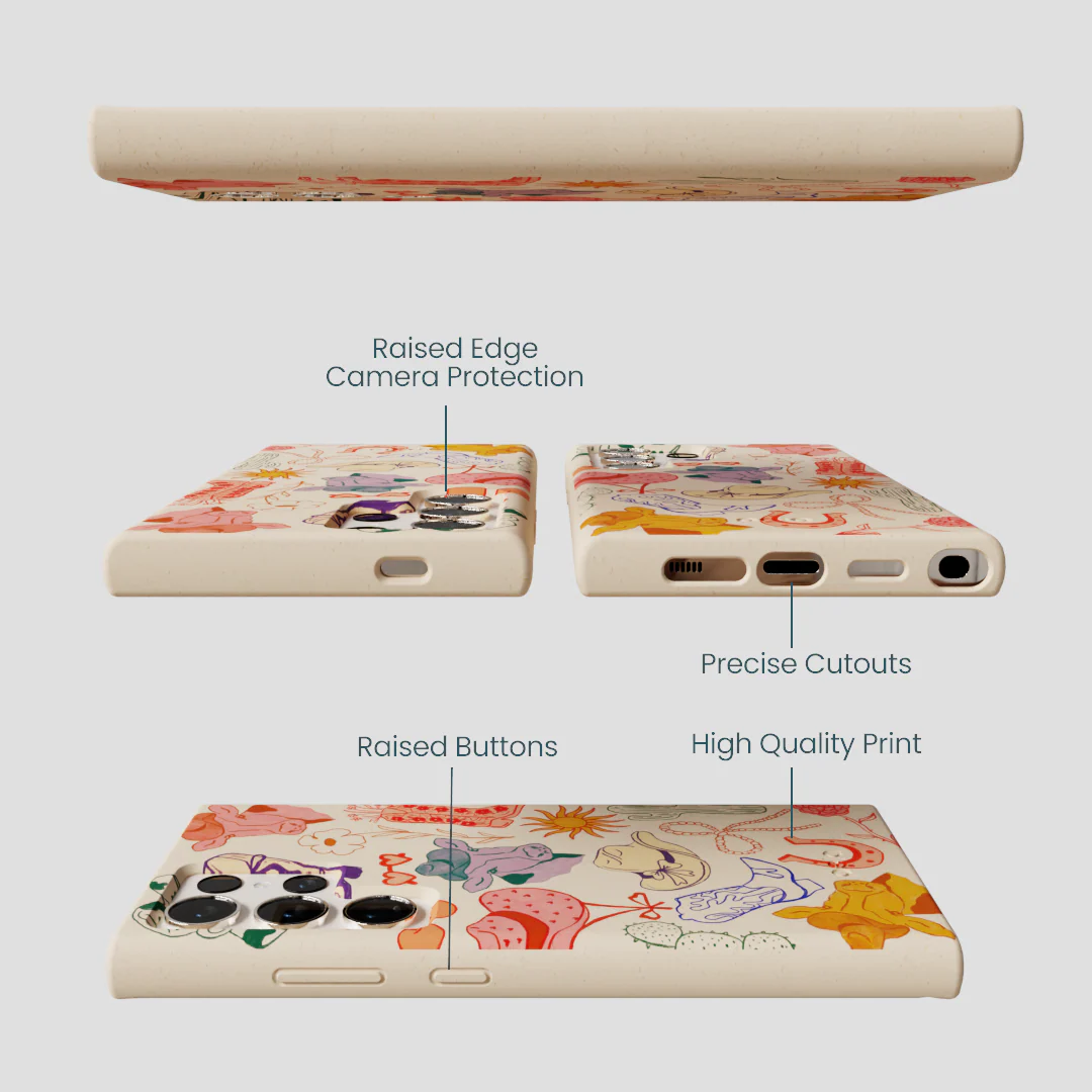 Seashell Retro Rodeo Samsung Galaxy S24 Ultra Case - Image 3