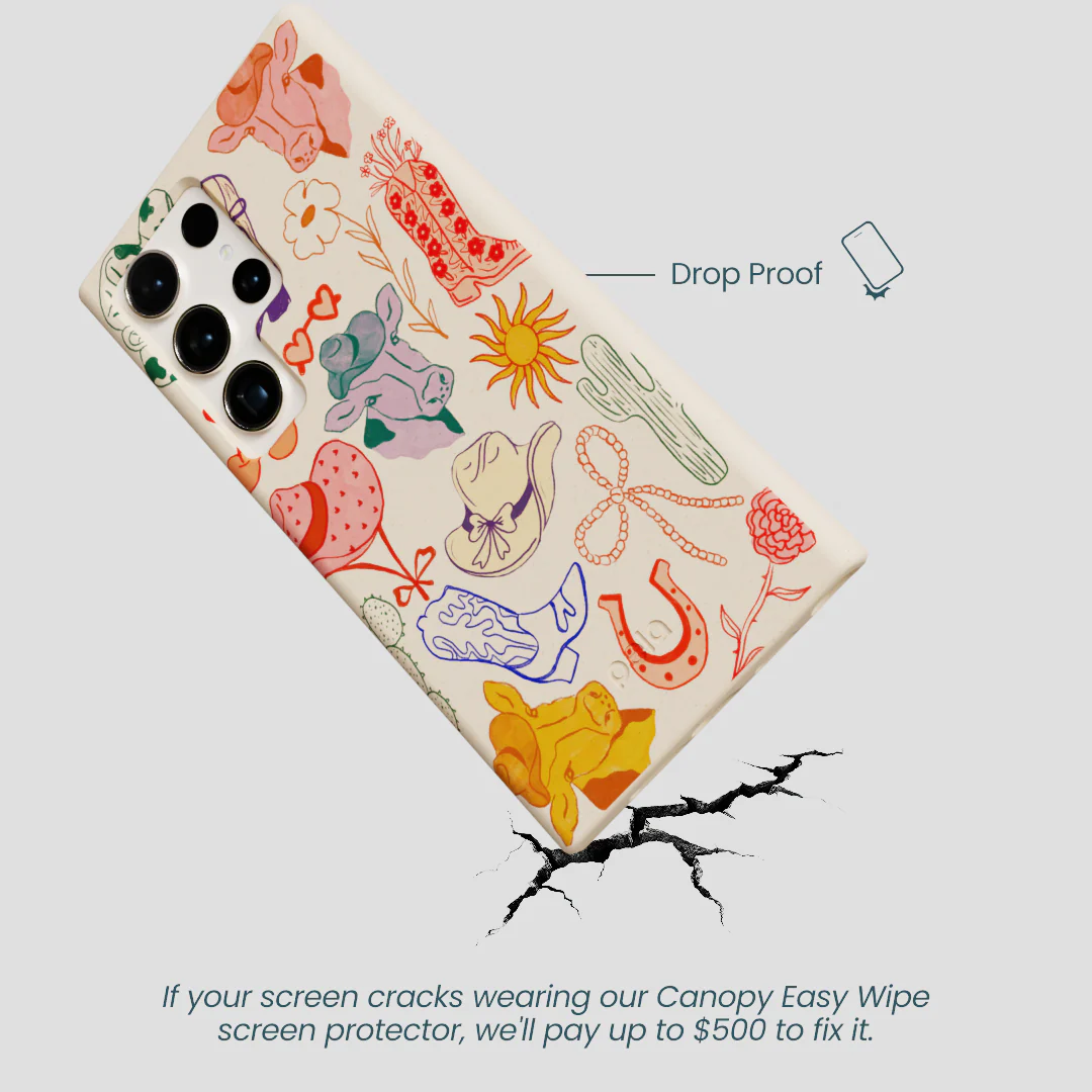 Seashell Retro Rodeo Samsung Galaxy S24 Ultra Case - Image 5