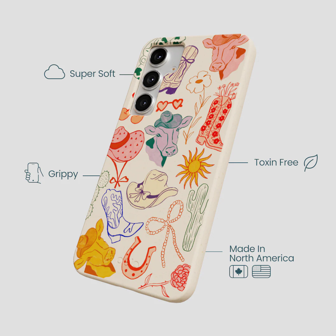Seashell Retro Rodeo Samsung Galaxy S25+(Plus) Case - Image 4